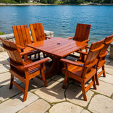 Modern Dining Set for 6 with Pedestal Table