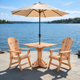 Dining Set for 2 with Pedestal Table