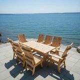 Dining Set for 8 with 6' Trestle Table