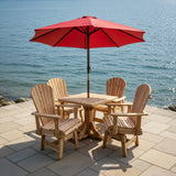 Dining Set for 4 with Pedestal Table