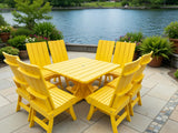 Modern Dining Set for 8 with Pedestal Table