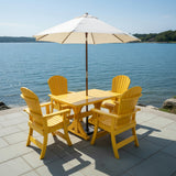 Dining Set for 4 with 4' Trestle Table