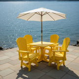 Dining Set for 4 with Pedestal Table