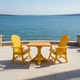 Dining Set for 2 with Pedestal Table