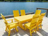 Modern Dining Set for 6 with 6' Table