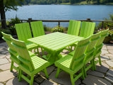 Modern Dining Set for 8 with Pedestal Table
