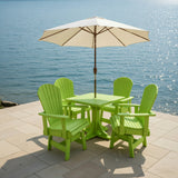 Dining Set for 4 with Pedestal Table