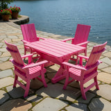 Modern Dining Set for 4 with 6' Table