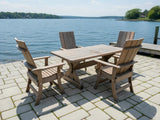 Modern Dining Set for 4 with 4' Table