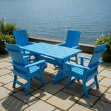 Modern Dining Set for 4 with 6' Table