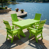 Modern Dining Set for 4 with 5' Table