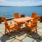 Modern Dining Set for 4 with 5' Table