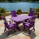 Modern Dining Set for 4 with 6' Table