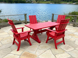 Modern Dining Set for 4 with 6' Table