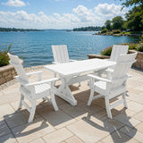 Modern Dining Set for 4 with 6' Table