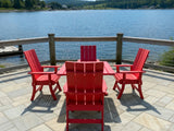 Modern Dining Set for 4 with Pedestal Table