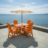 Dining Set for 4 with 4' Trestle Table