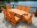 Modern Dining Set for 8 with 6' Table