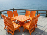 Modern Dining Set for 8 with Pedestal Table