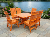 Modern Dining Set for 6 with Pedestal Table