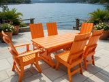 Modern Dining Set for 6 with 5' Table