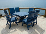 Modern Dining Set for 6 with Pedestal Table