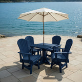 Dining Set for 4 with Pedestal Table