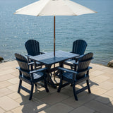Dining Set for 4 with 4' Trestle Table