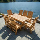 Dining Set for 8 with 6' Trestle Table