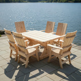 Modern Dining Set for 6 with 5' Table