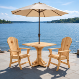 Dining Set for 2 with Pedestal Table