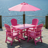 Dining Set for 4 with 4' Trestle Table