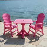 Dining Set for 2 with Pedestal Table