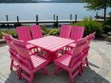 Modern Dining Set for 8 with Pedestal Table