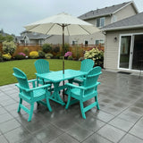 Dining Set for 4 with 4' Trestle Table