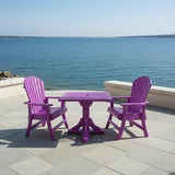 Dining Set for 2 with Pedestal Table