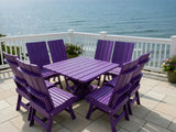 Modern Dining Set for 8 with Pedestal Table