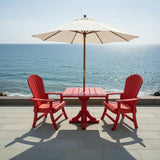 Dining Set for 2 with Pedestal Table