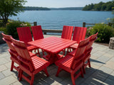 Modern Dining Set for 8 with Pedestal Table