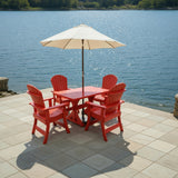 Dining Set for 4 with 4' Trestle Table