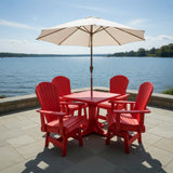 Dining Set for 4 with Pedestal Table