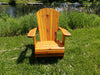 -Wooden Royal Upright Adirondack Chair, easiest to get in and out of, partial kit(Large)