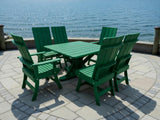Modern Dining Set for 6 with Pedestal Table