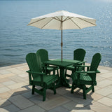 Dining Set for 4 with Pedestal Table