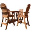 Bar Height Bistro Set for 4 with 30" Pedestal Table