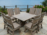 Modern Dining Set for 8 with Pedestal Table