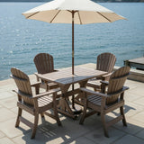 Dining Set for 4 with 4' Trestle Table