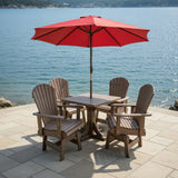Dining Set for 4 with Pedestal Table