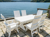 Modern Dining Set for 6 with 5' Table