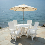 Dining Set for 4 with Pedestal Table